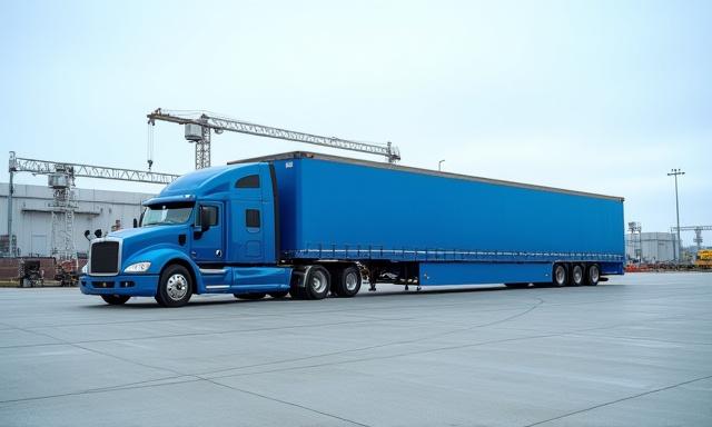 Extendable trailer for long loads